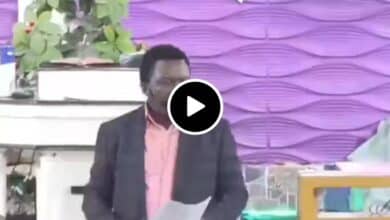 Kenyan Pastor Slaps Church Member For Sleeping In Church (Video)